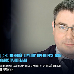 О мерах поддержки бизнеса при пандемии рассказал Михаил Ерохин