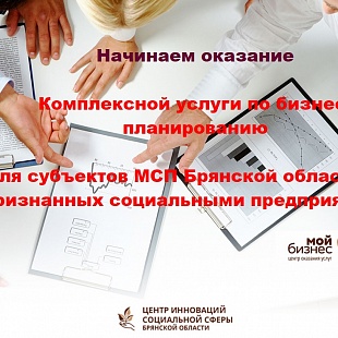 Комплексные услуги по бизнес-планированию для субъектов МСП Брянской области